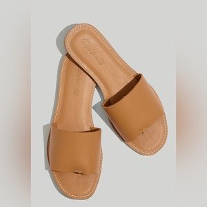 Madewell The Boardwalk Post Slide Sandals Size 8 - Desert Camel